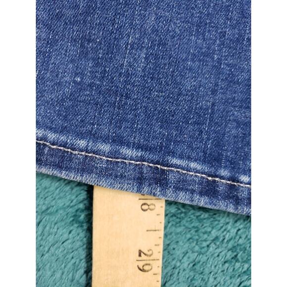 Levis Jeans Size 14 Womens Blue Denim Ladies Pants Mid Rise Classic Skinny - Picture 8 of 14